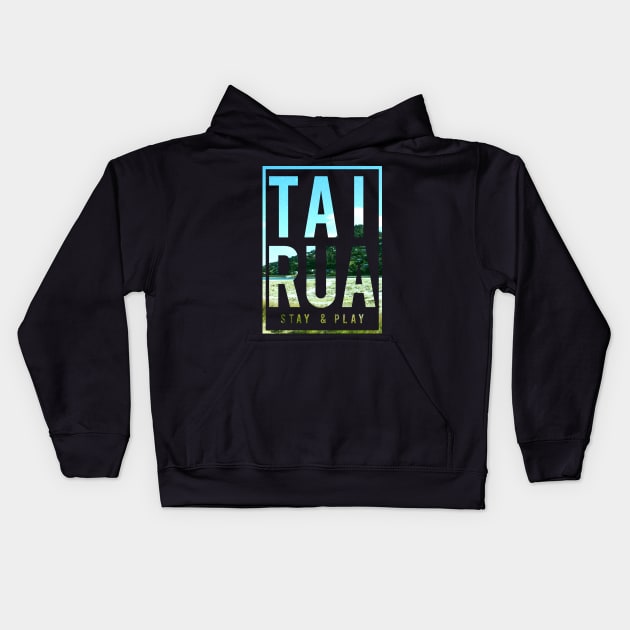 Tairua Stay & Play Kids Hoodie by Astroman_Joe